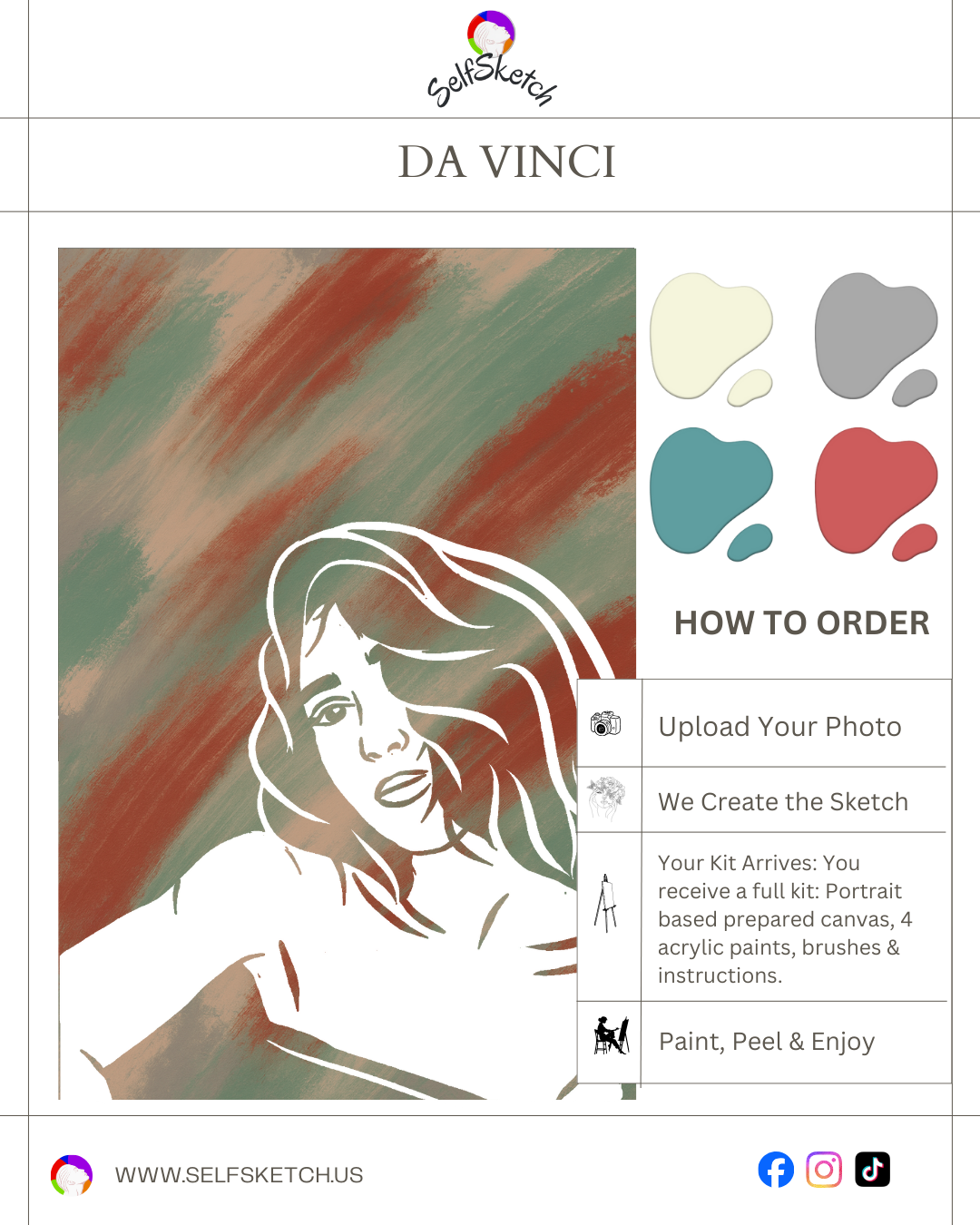 Turn a Photo into Art – Single Portrait Kit