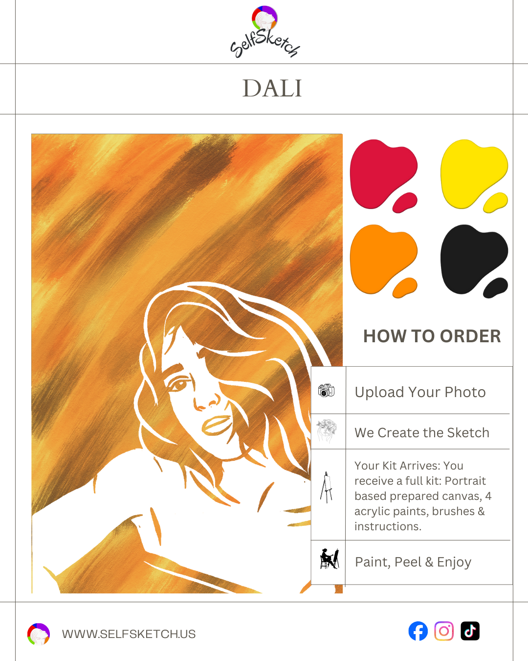 Turn a Photo into Art – Single Portrait Kit