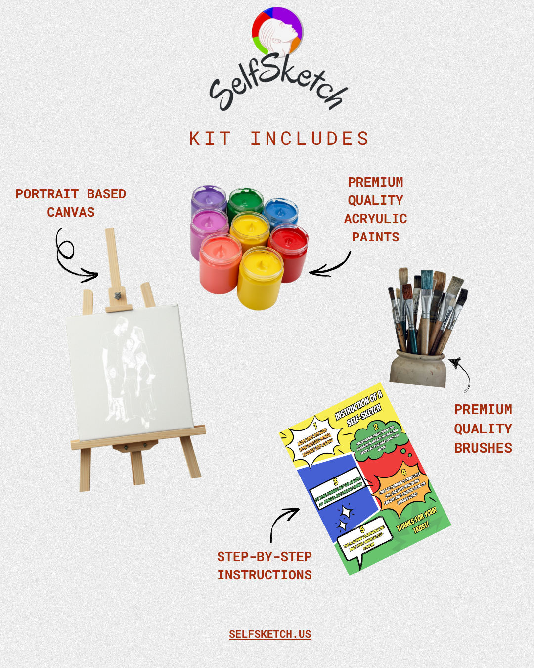 Couples & Friends Portrait Painting Kit – Two People, One Masterpiece