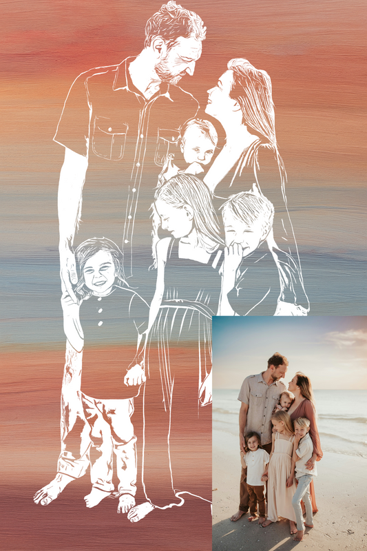 From Photo to Canvas: Family Portrait Painting Kit