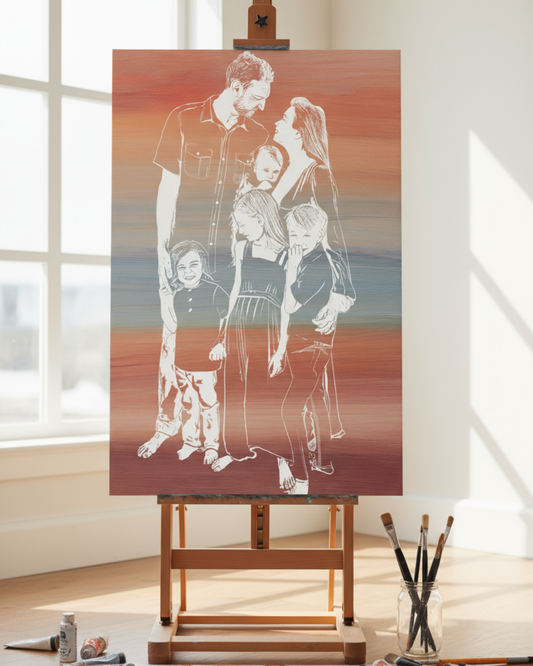 From Photo to Canvas: Family Portrait Painting Kit