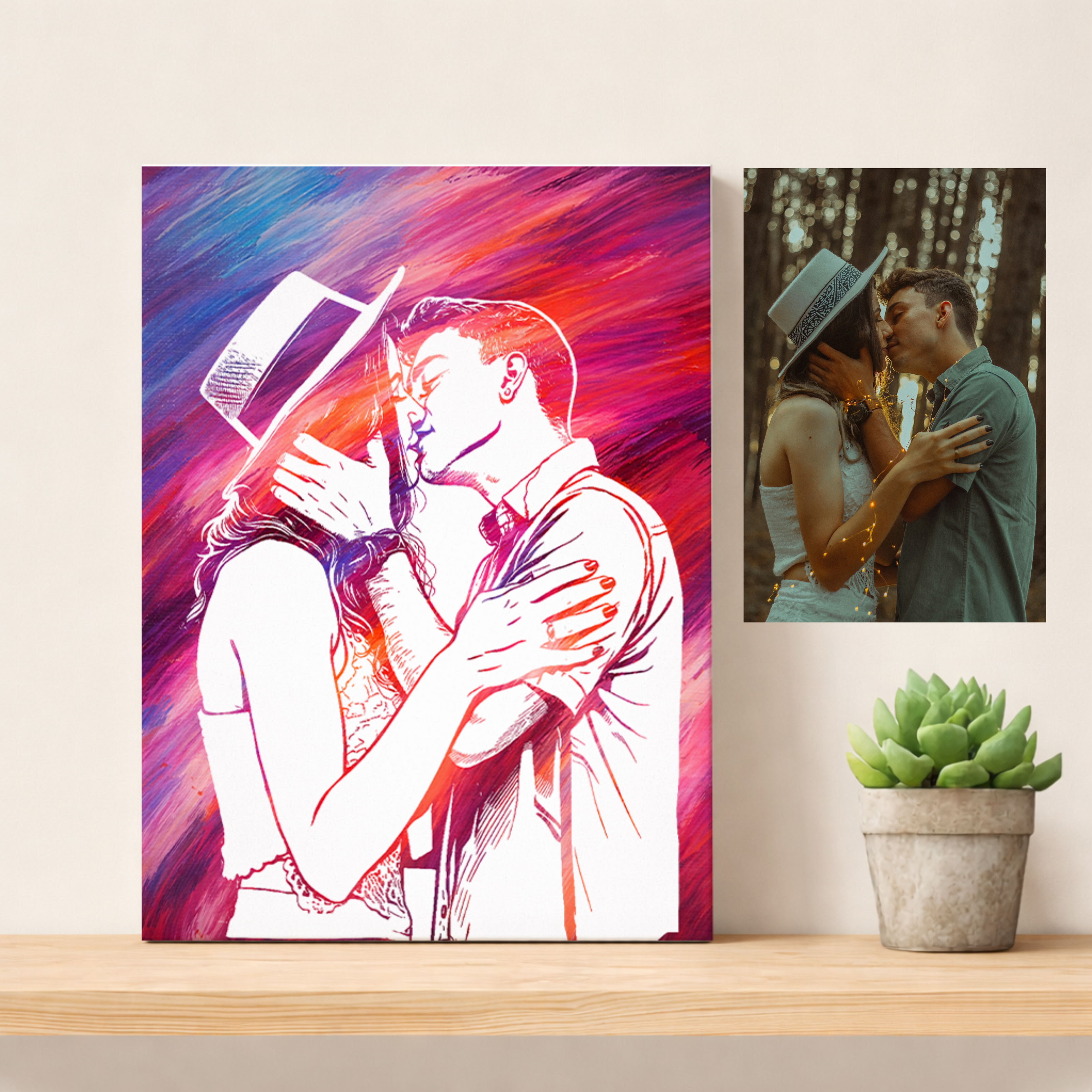 Couples & Friends Portrait Painting Kit – Two People, One Masterpiece