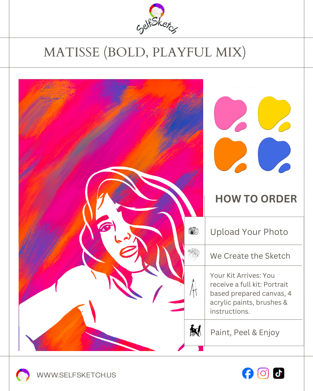 Turn a Photo into Art – Single Portrait Kit