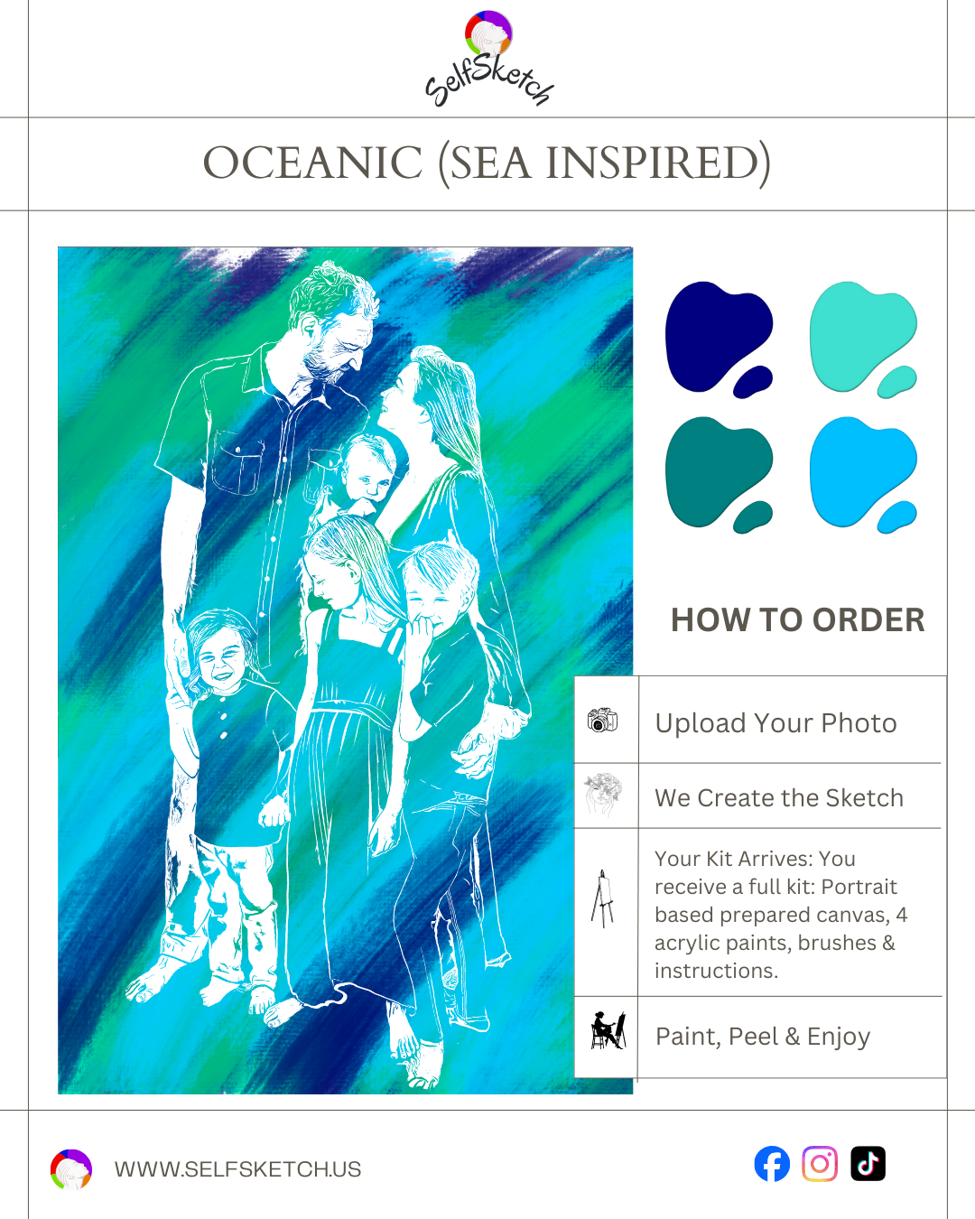 From Photo to Canvas: Family Portrait Painting Kit