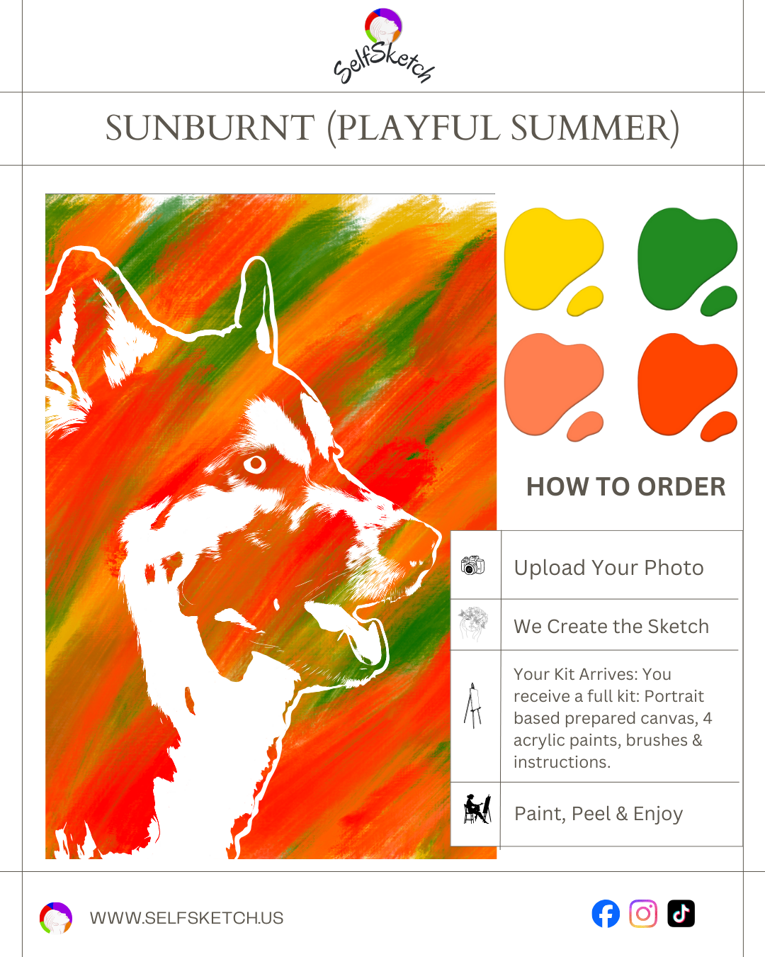 Pet Portrait Painting Kit – Turn Your Pet’s Photo into Art