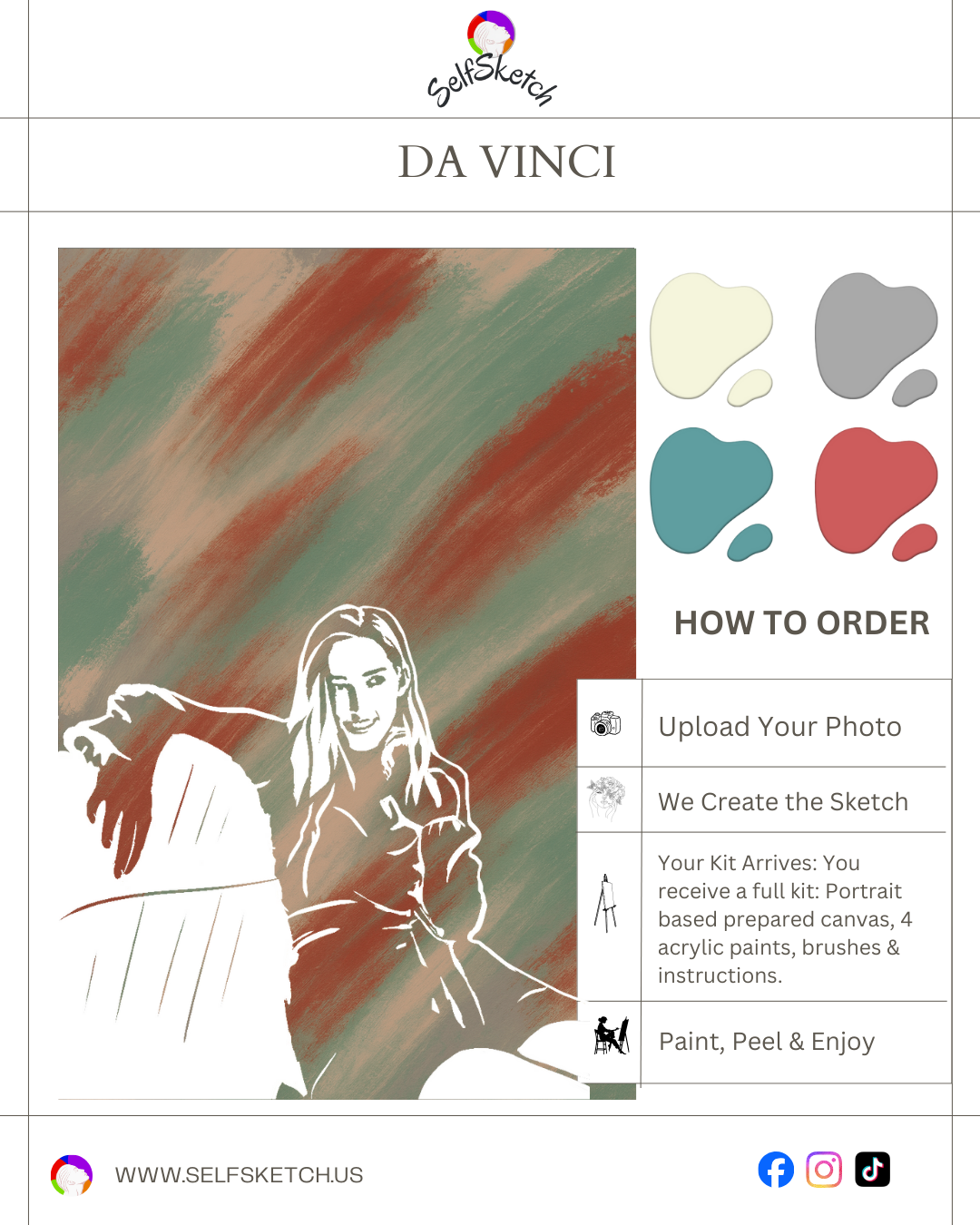 Single Portrait Masterpiece Kit – Paint Your Story
