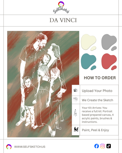 From Photo to Canvas: Family Portrait Painting Kit