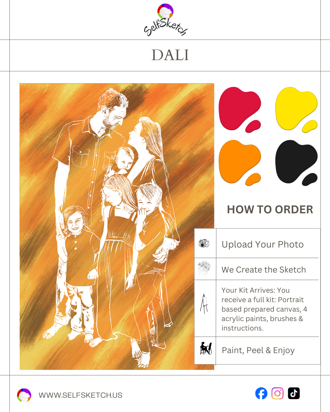 From Photo to Canvas: Family Portrait Painting Kit