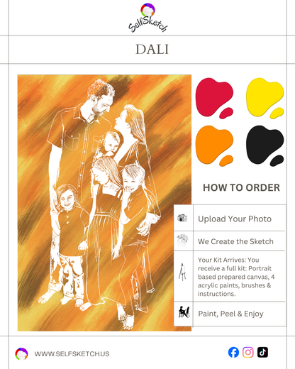 From Photo to Canvas: Family Portrait Painting Kit