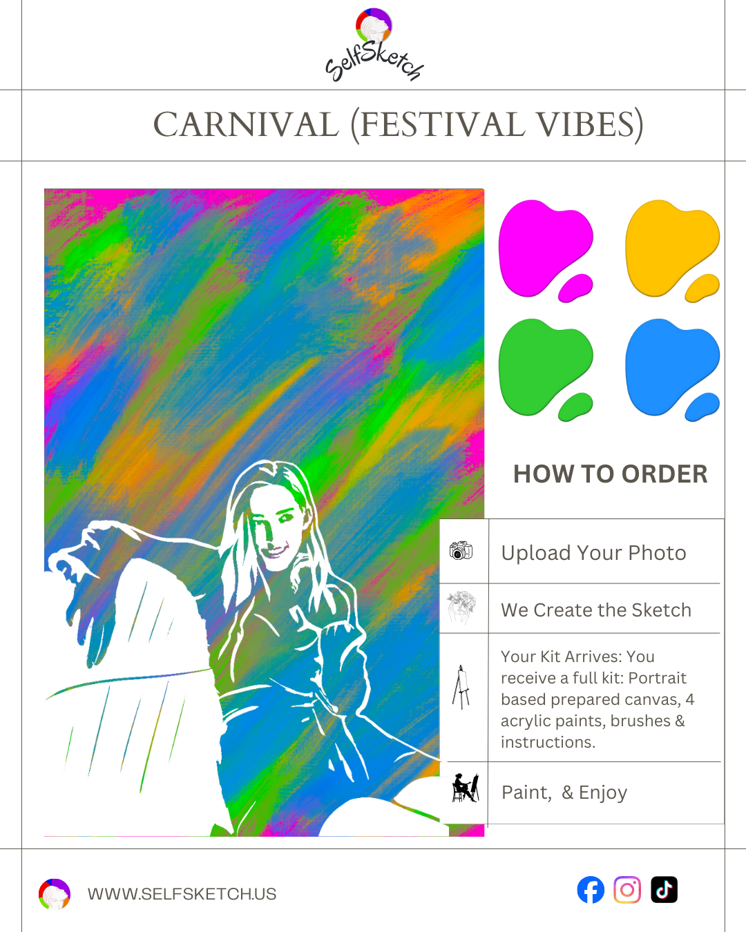 Single Portrait Masterpiece Kit – Paint Your Story