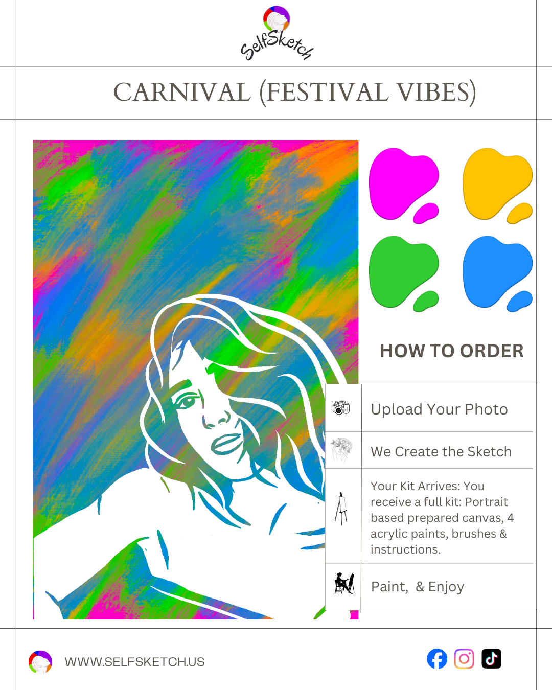 Turn a Photo into Art – Single Portrait Kit