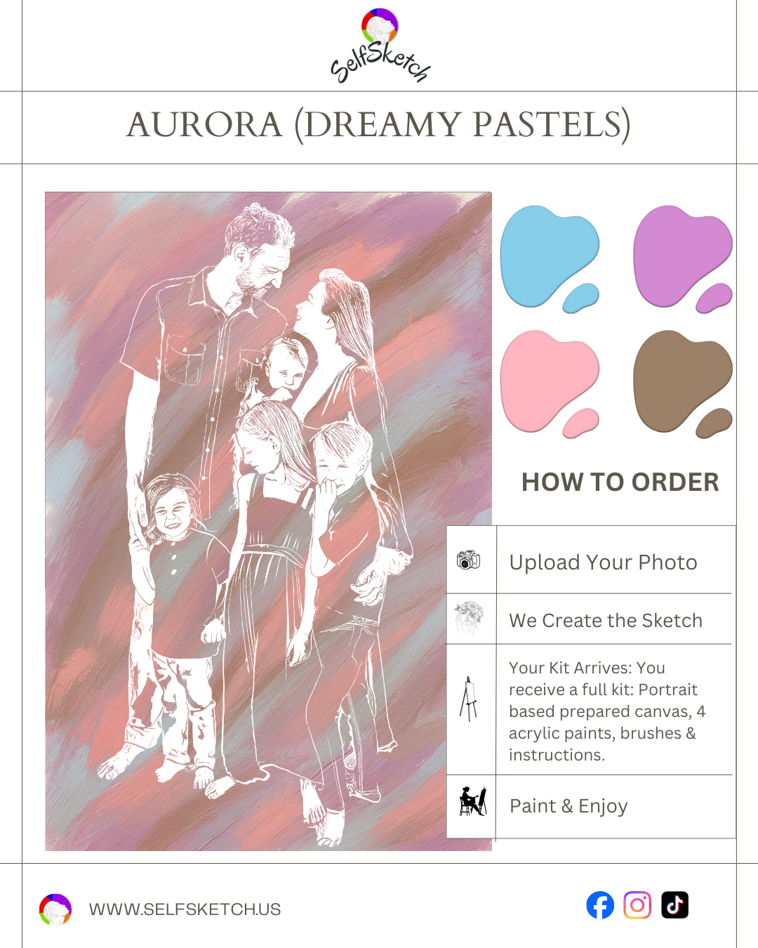 From Photo to Canvas: Family Portrait Painting Kit