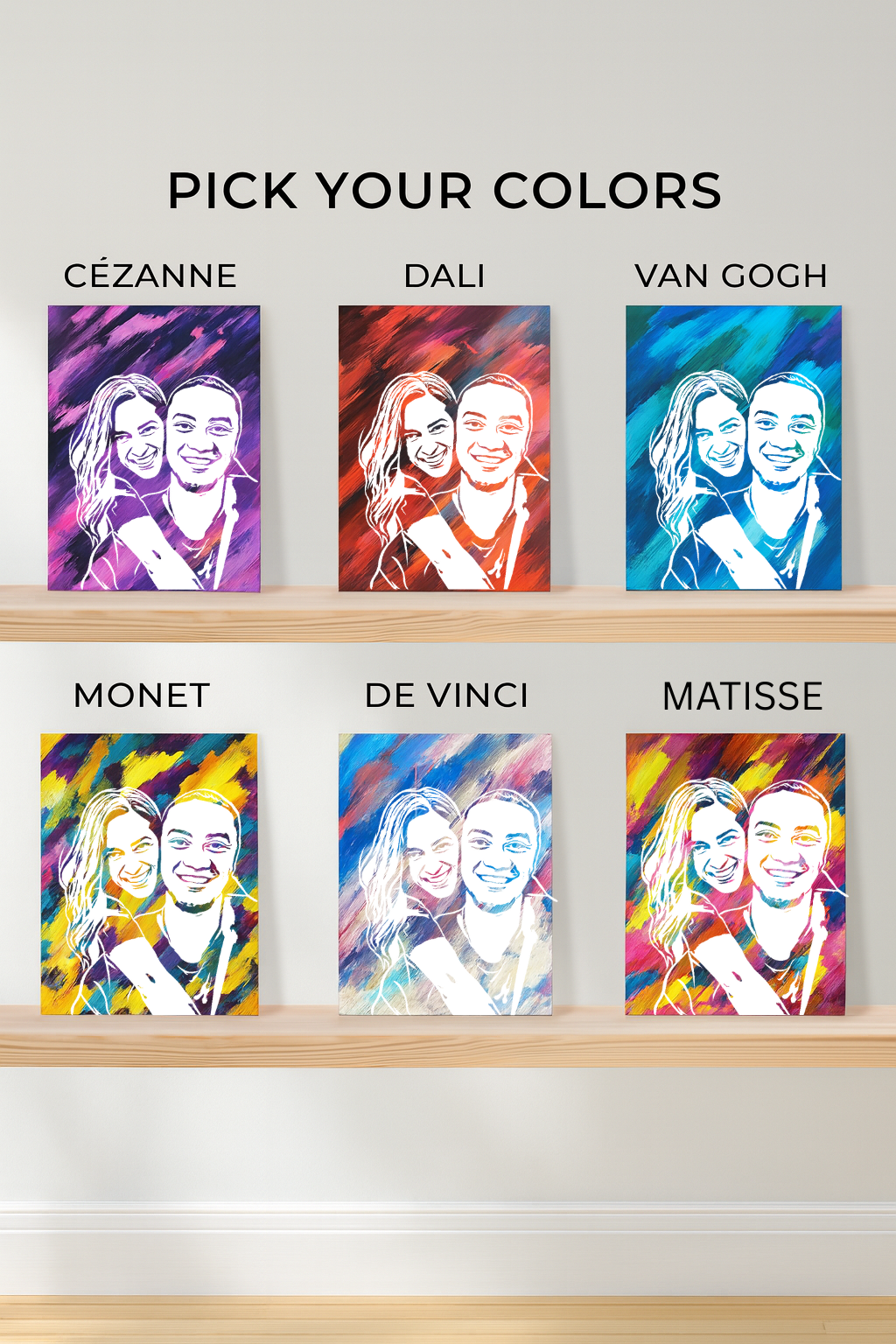 Couples & Friends Portrait Painting Kit – Two People, One Masterpiece