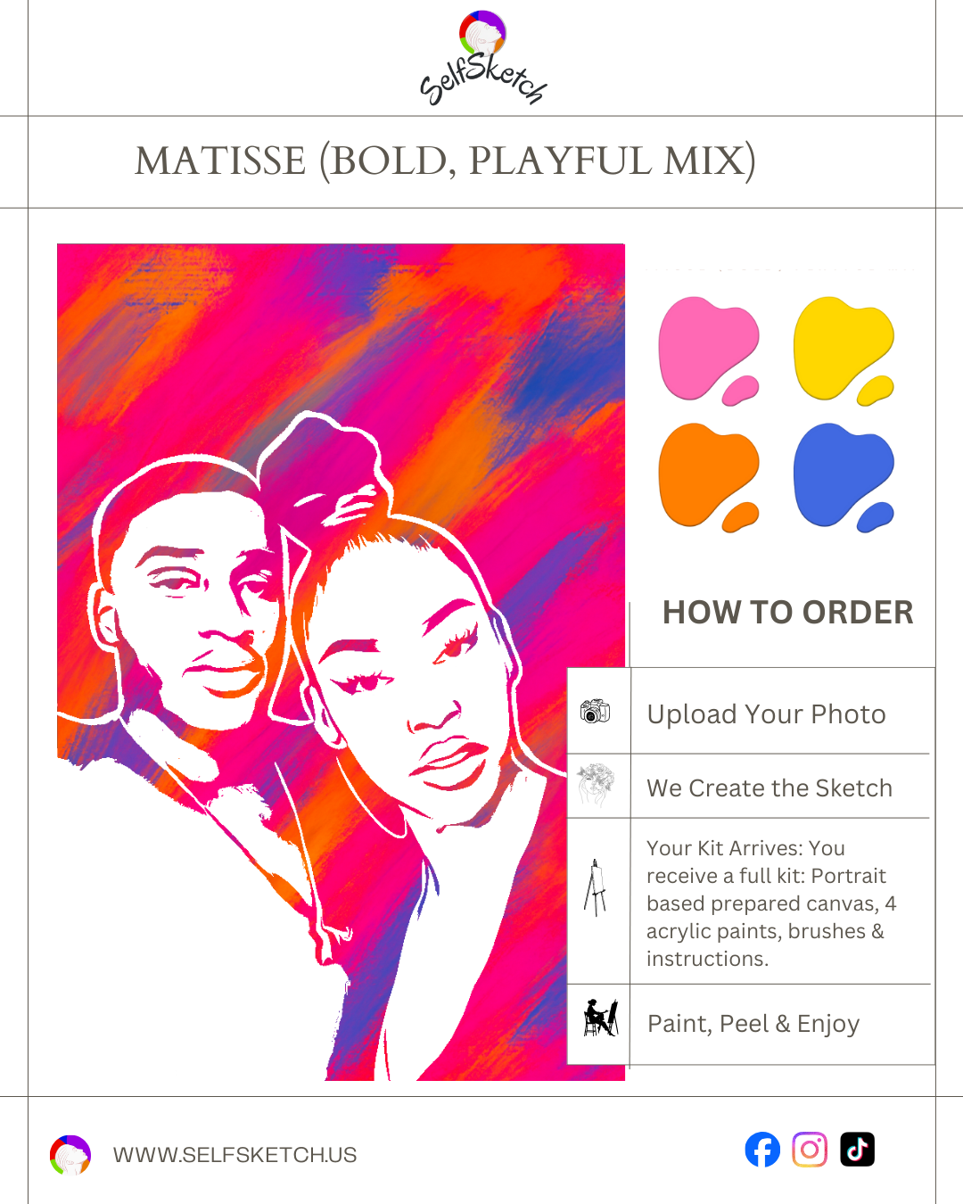 Turn a Photo into Art – Single Portrait Kit