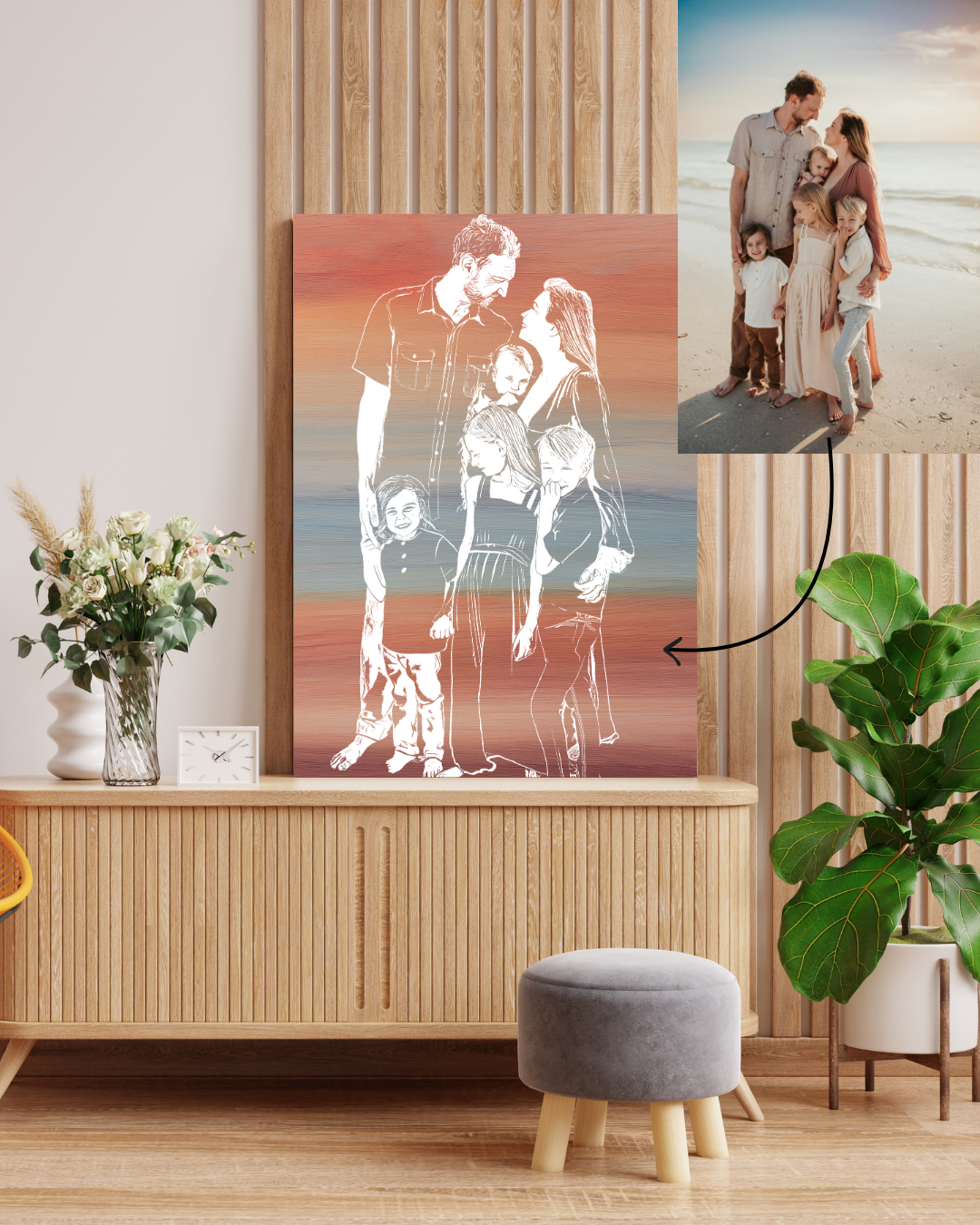 From Photo to Canvas: Family Portrait Painting Kit