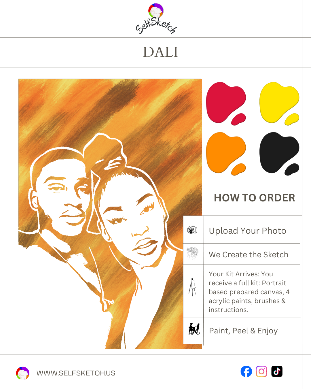 Turn a Photo into Art – Single Portrait Kit