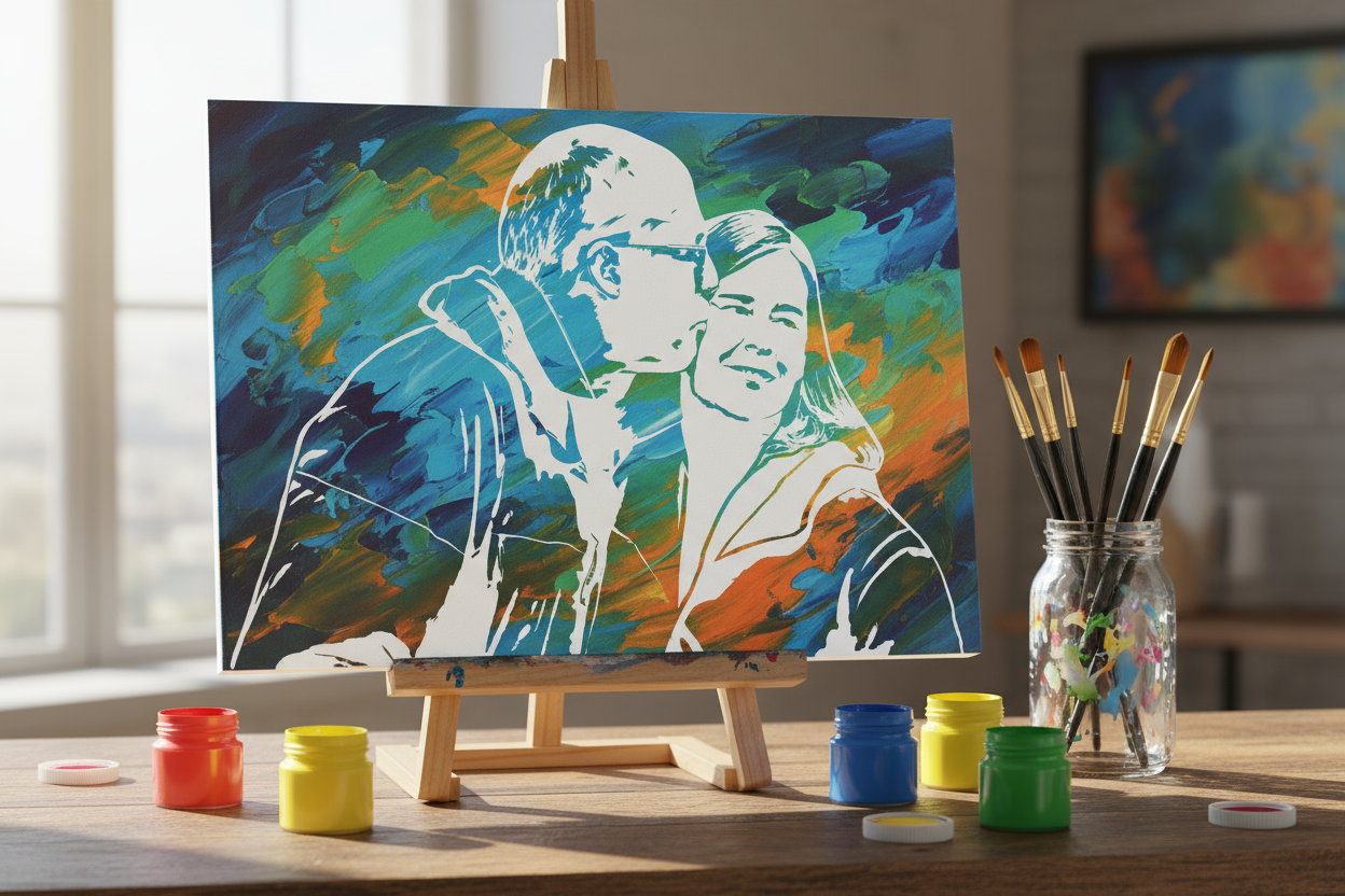 From Photo to Canvas: Family Portrait Painting Kit